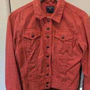 Lucky Brand Pink Jean Jacket Lightweight Casual